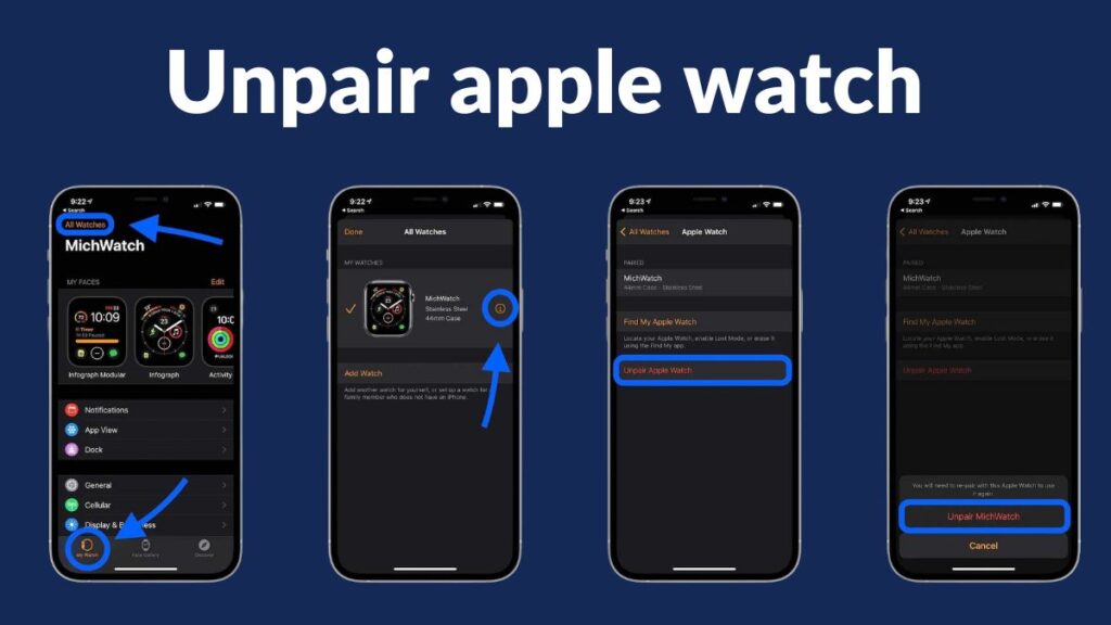 how to unpair apple watch
