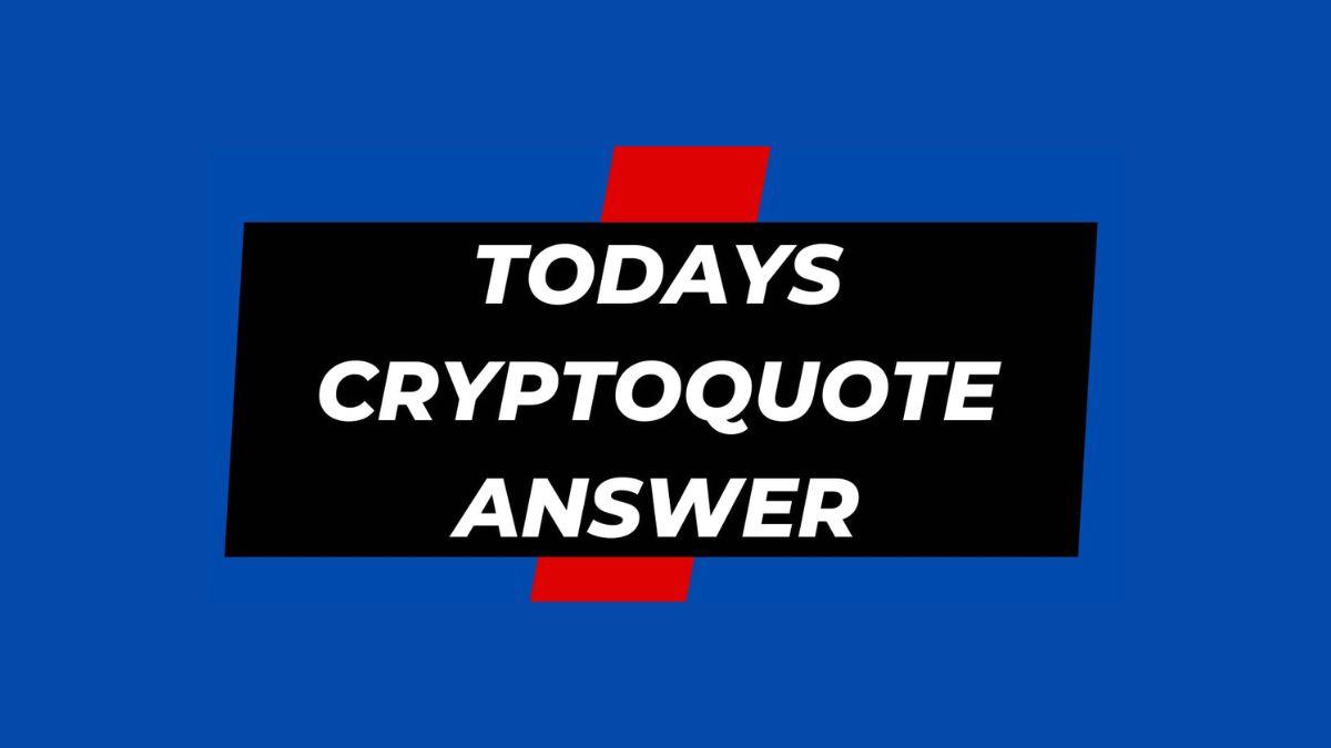 todays cryptoquote answer