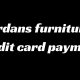 jordans furniture credit card payment